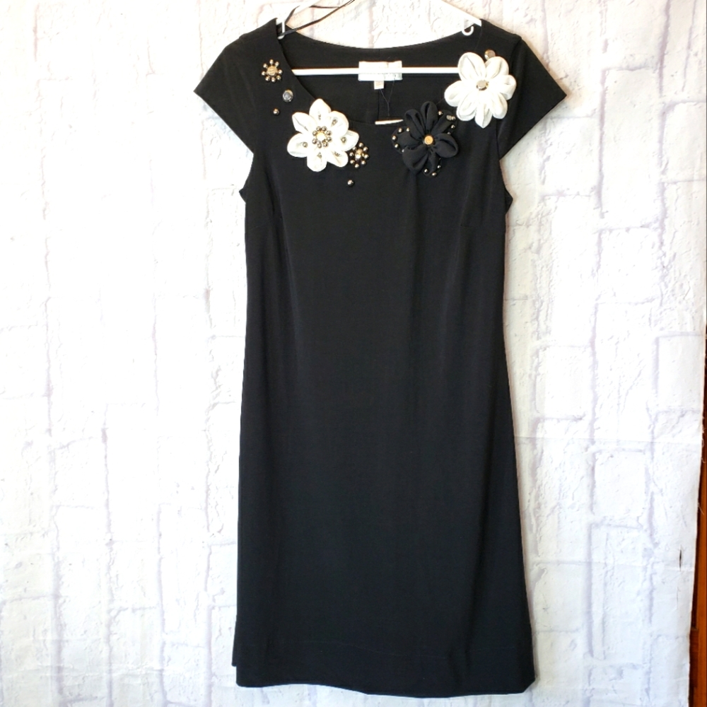AVERLY Jersey Knit Fabric Flower Dress